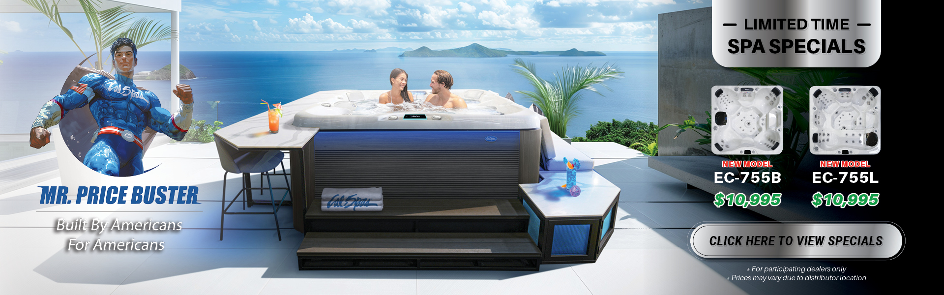 Calspas hot tub being used in a family setting - Modesto